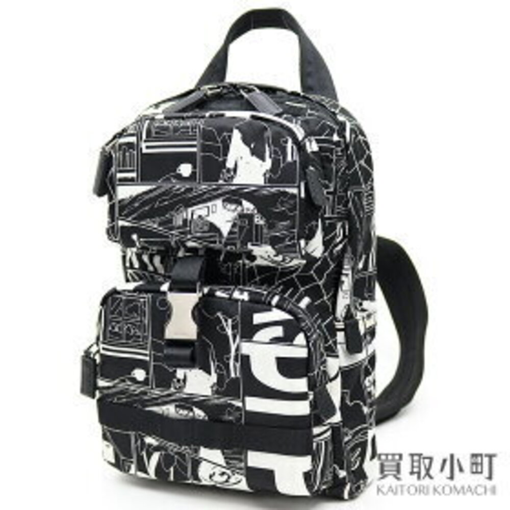 PRADA TESSUTO COMIC BACK PACK JAMES JEAN Triangle Logo Sling Shoulder Body Bag